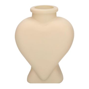 Bouteille décorative en verre BELEZA en forme de cœur, avec socle, sable mat, 8,5 x 5,5 x 11,2 cm Bouteille décorative en verre BELEZA en forme de cœur, avec socle, sable mat, 8,5 x 5,5 x 11,2 cm