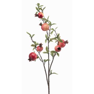 Branche artificielle de grenadier GRONEL avec fruits, rouge, 80 cm Branche artificielle de grenadier GRONEL avec fruits, rouge, 80 cm