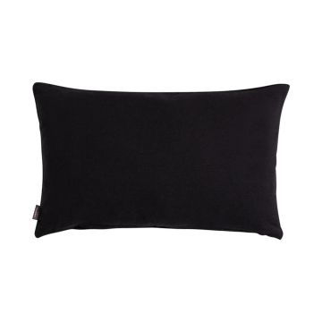 Coussin en toile KALUA, noir, 50x30cm Coussin en toile KALUA, noir, 50x30cm