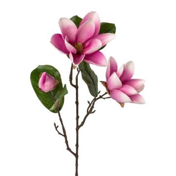 Branche de fleurs artificielles Magnolia PLORNE, rose fuchsia, 70cm Branche de fleurs artificielles Magnolia PLORNE, rose fuchsia, 70cm
