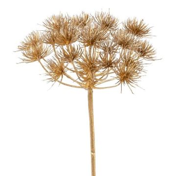 Fleur artificielle de berce GAVLEN, dorée, 80 cm Fleur artificielle de berce GAVLEN, dorée, 80 cm