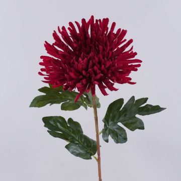 Chrysanthème artificiel HIKJON, corail, 75 cm, Ø 18 cm