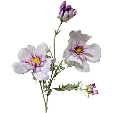 Branche décorative de cosmos HIKJAN, blanc-violet, 80 cm Branche décorative de cosmos HIKJAN, blanc-violet, 80 cm