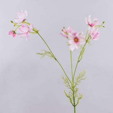 Petite corbeille décorative HISSAN avec branche, rose clair, 75 cm