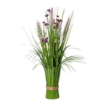 Composition florale artificielle: bouquet d'herbe à lampe JIRVO avec fleurs et panicules, lilas-rose, 50cm Composition florale artificielle: bouquet d'herbe à lampe JIRVO avec fleurs et panicules, lilas-rose, 50cm