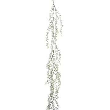 Guirlande artificielle de thym ETZION, givré, vert-blanc, 180cm Guirlande artificielle de thym ETZION, givré, vert-blanc, 180cm