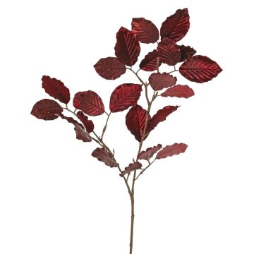 Branche de hêtre en velours GALFHY, rouge bordeaux, 70 cm
