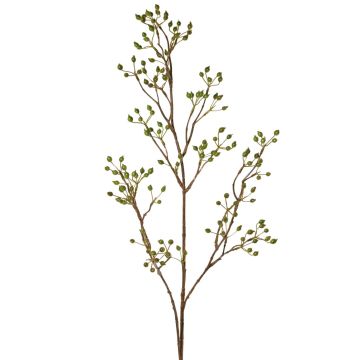 Branche décorative de rosier sauvage HIKERNO avec cynorrhodons, verte, 100 cm Branche décorative de rosier sauvage HIKERNO avec cynorrhodons, verte, 100 cm
