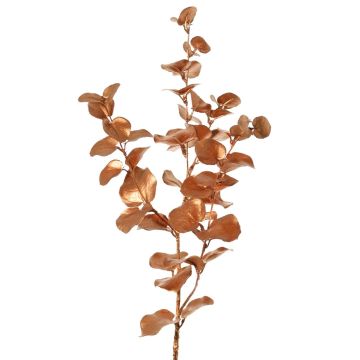 Branche d'eucalyptus artificielle MALFHY, cuivre métallisé, 75 cm