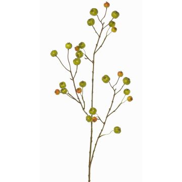 Branche artificielle de pommier ornemental NONGIH avec fruits, vert-orange, 90cm Branche artificielle de pommier ornemental NONGIH avec fruits, vert-orange, 90cm