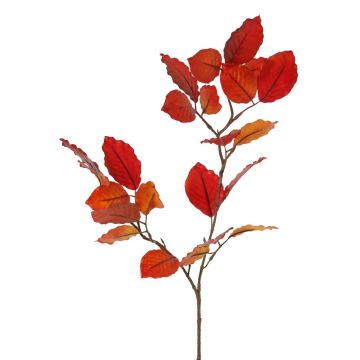 Branche décorative de hêtre LOPERDY, rouge-orange, 70 cm