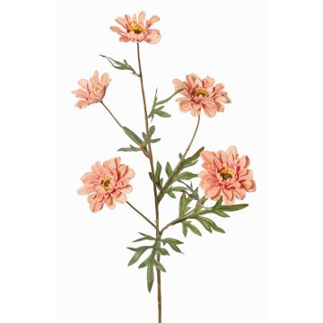 Branche décorative Chrysanthème PRUDENCE, collection écologique, vieux rose, 75cm, Ø5-6,5cm