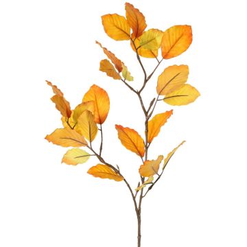 Branche décorative de hêtre LOPERDY, jaune-orange, 70 cm
