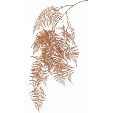 Branche décorative d'Asparagus plumosus MELFHY, retombante, cuivre métallisé, 130 cm Branche décorative d'Asparagus plumosus MELFHY, retombante, cuivre métallisé, 130 cm
