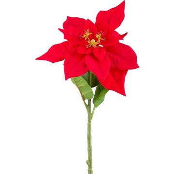 Fleur artificielle Poinsettia JORTI, rouge, 60cm