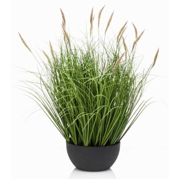 Pennisetum artificiel WALERIAN dans une coupe décorative, avec des panicules, vert, 60 cm