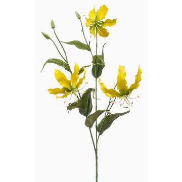 Branche décorative de gloriosa TROFEL, jaune-vert, 90 cm