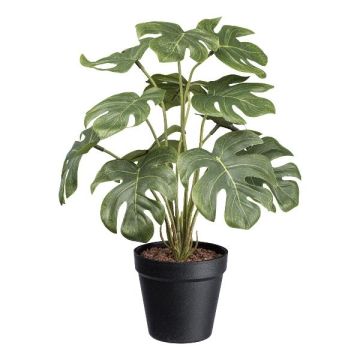 Philodendron Monstera Deliciosa artificiel TOCON en pot décoratif, 40cm