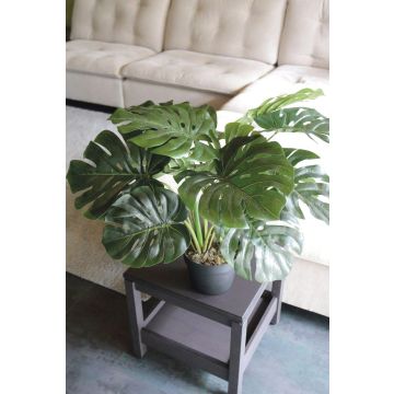 Plante artificielle Philodendron monstera deliciosa CUNKYN dans un pot décoratif, 55cm