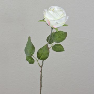 Rose artificielle FINAKAS, blanc crème, 65 cm, Ø 9 cm