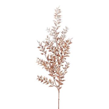 Branche artificielle de fragon petit-houx SNORTA, cuivre, 95cm