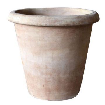 Pot de fleurs ELVORN en terre cuite, fait main, patiné, brun, 55cm, Ø58cm Pot de fleurs ELVORN en terre cuite, fait main, patiné, brun, 55cm, Ø58cm