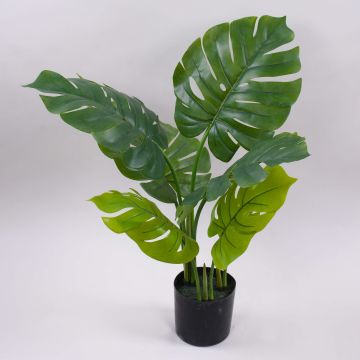 Plante artificielle Philodendron monstera deliciosa CUNKYN dans un pot décoratif, 60 cm