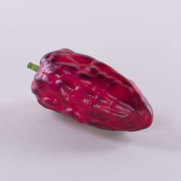 Fruit décoratif : fève de cacao FORDIHAN, violet, 13 cm Fruit décoratif : fève de cacao FORDIHAN, violet, 13 cm