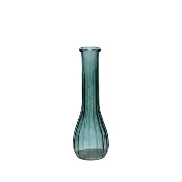 Vase de table KOSTA en verre, bleu pétrole-transparent, 21,5cm, Ø7cm Vase de table KOSTA en verre, bleu pétrole-transparent, 21,5cm, Ø7cm