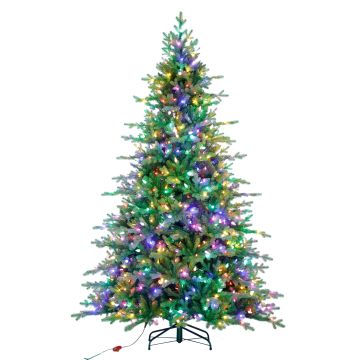 Sapin de Noël artificiel SKOPJE SPEED, LED multicolores Diamanten, 230cm, Ø155cm