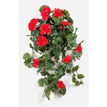 Fleur artificielle géranium OTTAVIA sur tige, crossdoor, rouge, 65 cm