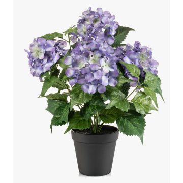 Hortensia artificiel DORJA dans un pot décoratif, lilas, 40 cm Hortensia artificiel DORJA dans un pot décoratif, lilas, 40 cm