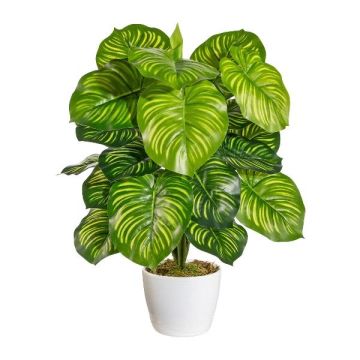 Plante artificielle Calathea Orbifolia BLAHEN, pot en céramique, vert, 50 cm Plante artificielle Calathea Orbifolia BLAHEN, pot en céramique, vert, 50 cm