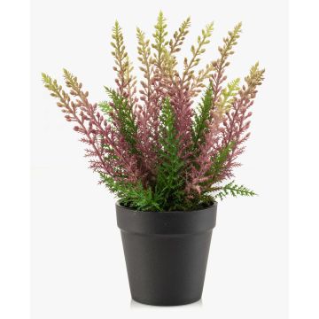 Bruyère artificielle ELSAWO dans un pot décoratif « crossdoor », violet, 30 cm