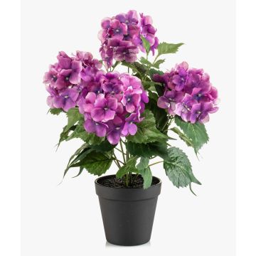 Hortensia artificiel DORJA dans un pot décoratif, violet, 40 cm Hortensia artificiel DORJA dans un pot décoratif, violet, 40 cm