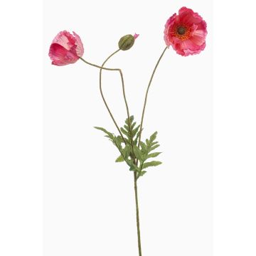 Branche décorative de pavot SCHUNRA, rose, 75 cm Branche décorative de pavot SCHUNRA, rose, 75 cm