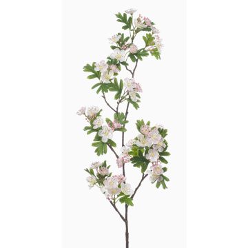 Branche décorative d'aubépine WILZEN avec fleurs, rose clair, 95 cm