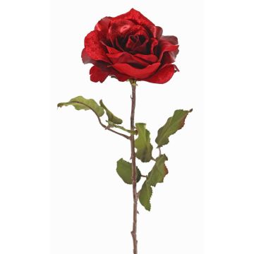Rose velouté SINDALA, rouge, 60cm, Ø12cm Rose velouté SINDALA, rouge, 60cm, Ø12cm