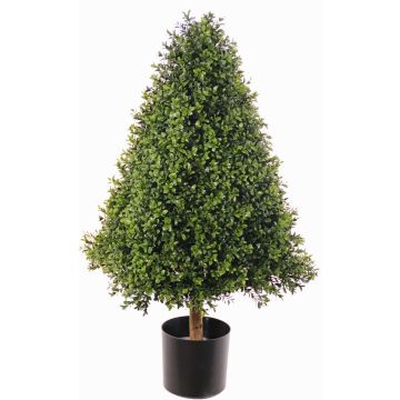 Pyramide de buis artificiel TOM, crossdoor, vrai tronc, 90cm Pyramide de buis artificiel TOM, crossdoor, vrai tronc, 90cm