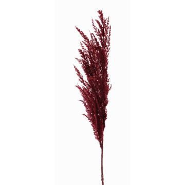 Branche artificielle panicule de l'herbe de la pampa ERATO, rouge bourgogne, 100cm Branche artificielle panicule de l'herbe de la pampa ERATO, rouge bourgogne, 100cm