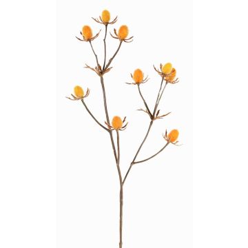 Branche de chardon artificielle (Eryngium) LOUKAS, jaune-orange, 45cm, Ø1-1,5cm Branche de chardon artificielle (Eryngium) LOUKAS, jaune-orange, 45cm, Ø1-1,5cm