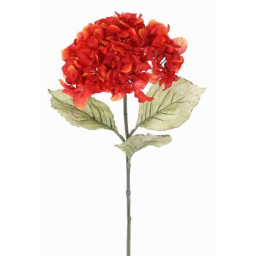 Fleur artificielle Hortensia URANIA, orange-rouge, 75cm, Ø20cm Fleur artificielle Hortensia URANIA, orange-rouge, 75cm, Ø20cm