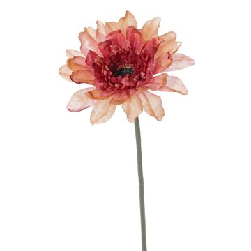 Gerbera en tissu PAMILLA, saumon-rose, 65cm, Ø12cm Gerbera en tissu PAMILLA, saumon-rose, 65cm, Ø12cm