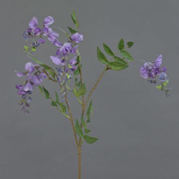 Branche de glycine en tissu SOULA avec fleurs, violet, 80cm Branche de glycine en tissu SOULA avec fleurs, violet, 80cm