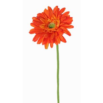 Gerbera en tissu HELLI, orange, 65cm, Ø12cm