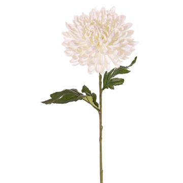 Chrysanthème en tissu DELPHINA, crème, 65cm, Ø14cm