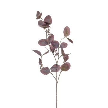 Fausse branche d'eucalyptus MAXEN avec fruits, violet-gris, 75cm Fausse branche d'eucalyptus MAXEN avec fruits, violet-gris, 75cm
