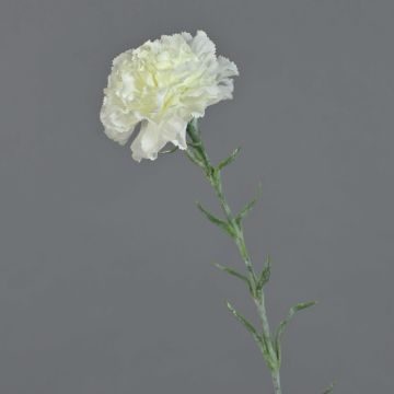 Œillet artificiel NIRUSHA, blanc, 65cm