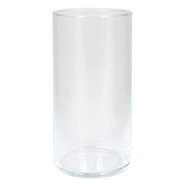 Vase à fleurs cylindrique SANYA OCEAN en verre, transparent, 20cm, Ø10,1cm Vase à fleurs cylindrique SANYA OCEAN en verre, transparent, 20cm, Ø10,1cm