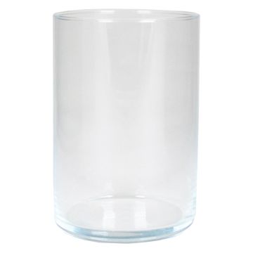 Vase à fleurs cylindrique SANYA OCEAN en verre, transparent, 15cm, Ø10,1cm Vase à fleurs cylindrique SANYA OCEAN en verre, transparent, 15cm, Ø10,1cm